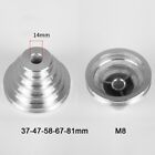 Aluminum Transmission Wheel for Benchtop Drill Press 14mm Silver Pagoda Pulley