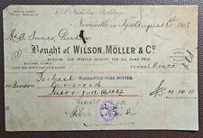 1888 Wilson, Moller & Co., (Butter) St. Nicholas Buildings, Newcastle Invoice