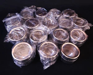 Lot of 16 New Magnetic Spice Jar Set Stainless Steel Storage Container w/ Lids - Picture 1 of 6