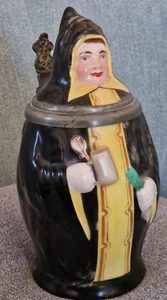 Jarra de figuras "Münchner Kindl" de porcelana imagen del suelo Baviera jarra de cerveza antigua mn - Imagen 1 de 17