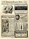 Berliner Tageblatt Handelszeitung Merkur Copir-Tinte Kleinmotoren Abort Ent 1893