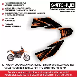 KIT ADESIVI GRAFICHE "SP01" per KTM 640 SMC DAL 2002 AL 2007 STICKERS DEKORE - Bild 1 von 3