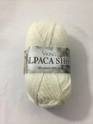 Viking альпака шелк - 1 моток - 400 крем - 50 г - альпака/шелк - Изображение 1 из 4