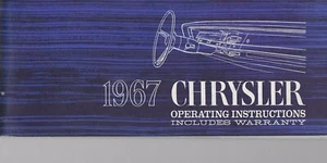 Manuale proprietario auto d'epoca originale 1967 - CHRYSLER - Foto 1 di 1
