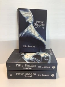 50 Fifty Shades of Grey Books E L James PB x 3 BDSM Romance Adult Bundle - Picture 1 of 24