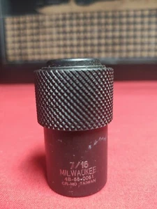 48-66-0061 7/16" Hex Quick Change X 1/2" Square Female Adapter Milwaukee Free Sh - Picture 1 of 6