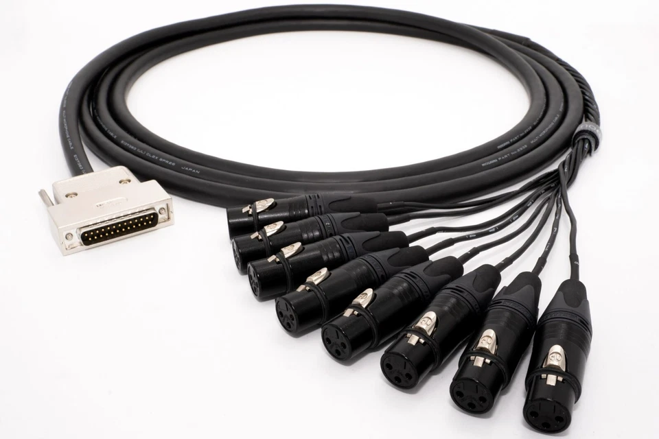 Canare MR202-8AT 8 Multicore Analog Snake Cable | D-Sub 25 Male to XLR Female. - Image 1 of 1