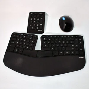 Microsoft L5V-00001 Sculpt Ergonomic Desktop Set - Black Missing Dongle 1224!!! - Picture 1 of 10