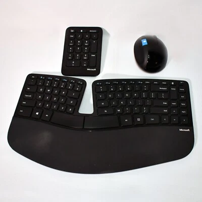 Microsoft L5V-00001 Sculpt Ergonomic Desktop Set - Black Missing Dongle 1224!!! - Image 1 of 4