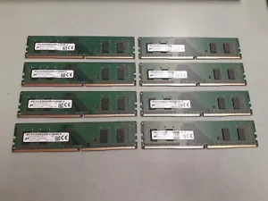 Micron 32GB (8x4GB) 1Rx16 DDR4 PC4-2400T Desktop Ram MTA4ATF51264AZ-2G3E1 1905 - Picture 1 of 3