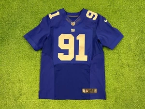 Nike New York Giants Justin Tuck Authentic Retro NFL Blue Jersey 44 OG Rare - Picture 1 of 8