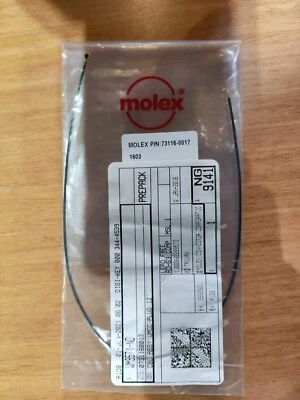 Montajes de cables RF Molex 73116-0017 Micro/PRETIN END 12" 1,13 MM  Foto 1 de 4