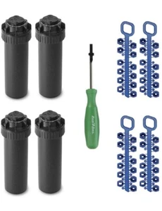 Rain Bird - 5000 Series Sprinkler Head System - w/ Nozzles & Tool - 4 Pack 3/4" - Picture 1 of 10