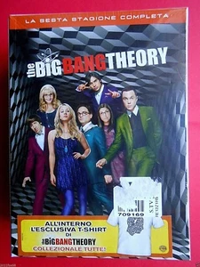 box set 3 dvds + t-shirt serie tv the big bang theory season 6 sesta stagione tv - Foto 1 di 1