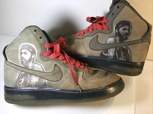 Nike Air Force 1 NBA Rasheed Wallace Beige Red US Size 10.5 Very Nice Condition - Picture 1 of 6