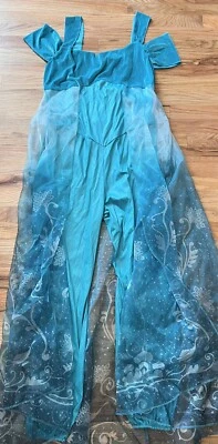 Disfraz Jazmín De Lujo Para Mujer Cuento de Hadas Verde Azulado Disney Princesa Disfraz Talla XL B8 Foto 1 de 4