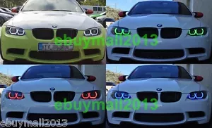 U BT RGB Halo Ring Demon Devil Angel Eyes For BMW E92 335i 335xi 328i 328xi DRL - Picture 1 of 12