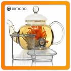 Teekanne Dimono® aus Borosilikat-Glas mit Teesieb Teefilter Glaskanne Tee-Kanne