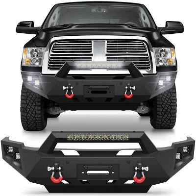 For Dodge Ram 2500/3500 HD 2014 2015 2016 Steel Front Bumper with Sensor Holes  Foto 1 de 4