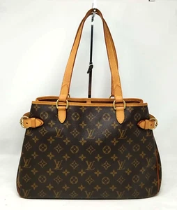 Louis Vuitton Batignolles Horizontal Monogram Canvas Leather Tote Bag Authentic - Picture 1 of 15