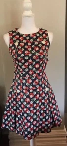 Vestido Alice's Pig Nuevo con Etiquetas Azul Flor Margarita Talla 2 - Imagen 1 de 5