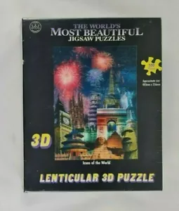 New - Icons of the World Lenticular 3D Jigsaw Puzzle 500 Pieces Crown & Andrews - Bild 1 von 6