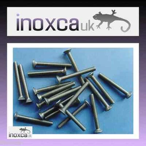 M3 x 25 mm C/S GR A2 STAINLESS STEEL COUNTERSUNK HEAD SCREWS HEXAGON HEX SOCKET - Picture 1 of 9