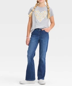 Mädchen Cat & Jack Schlag Bein Jeans Größe 5 Neu mit Etikett - Bild 1 von 8