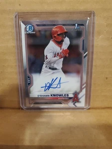 2021 Bowman D'Shawn Knowles Chrome Auto 1st Prospect #CPA-DK - Picture 1 of 2