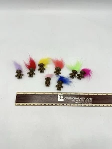 Buona Fortuna Mini Troll in Plastica Rigida Nero! - Foto 1 di 2