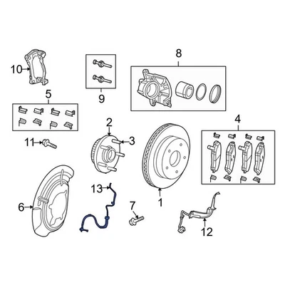 For Jeep Liberty 2008-2012 Jeep 52125333AC Front Left Brake Hydraulic Hose Foto 1 de 2
