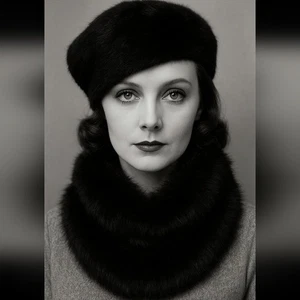 EXPRESS SCHWARZ KUNSTFELL ACRYL ETERNITY SCHAL ONE SIZE - Bild 1 von 7