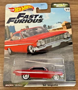 Hot Wheels ‘61 Impala HW '20 Premium Fast & Furious Motor City Muscle 5/5 VHTF! - Picture 1 of 1