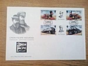 AA,.......ISLE OF MAN FDC FIRST DAY COVER UNION PACIFIC RAILROAD 1992 GB - Picture 1 of 1