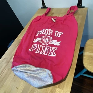 ROSA Victoria's Secret borsa lavanderia rara rosa cane università tradizione rosa - Foto 1 di 14