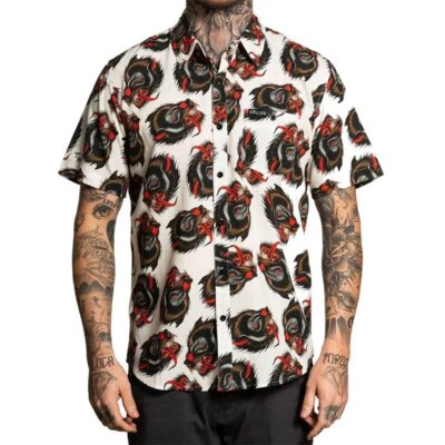 Camisa abotonada Sullen Art Collective Teen Wolf ropa para tatuaje Foto 1 de 4