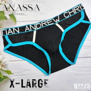 Andrew Christian Sexy Men Underwear Retro Almost Naked Brief, Black, X-Large - Picture 1 of 8