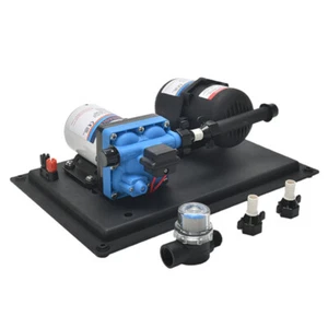 DC12V 3GPM 11.3L/Min 55PSI RV Fresh Water Diaphragm Pump with Pressure Tank T9F5 - Picture 1 of 12