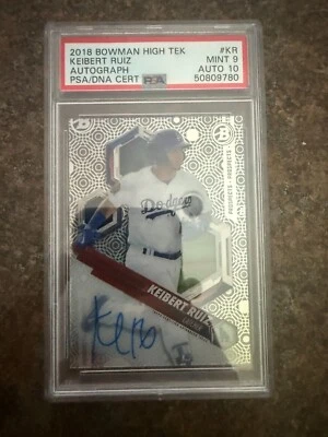2018 Bowman High Tek - Prospects Autographs #PHT-KR Keibert Ruiz (AU, RC) - Image 1 of 2