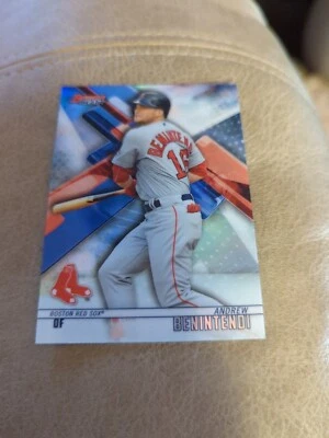 2018 Bowman's Best Refractors #22 Andrew Benintendi Boston Red Sox - Image 1 of 2