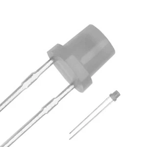 10 x LED 3 mm Frío Blanco Puro Difundido Ultra Brillante Plano Top Gran Ángulo PC - Imagen 1 de 3