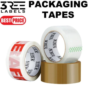 1-12 ROLLOS CINTA EMBALAJE PAQUETE MARRÓN TRANSPARENTE FRÁGIL 48MM X 66M PARA SELLADO CAJA - Imagen 1 de 22