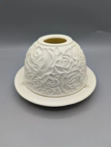 Bisque Rose Fairy Tea Light Holder - Picture 1 of 7