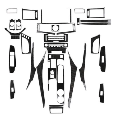 32Pcs Carbon Fiber Full Sets Cover Trim Kit For Lexus IS250 IS300 2014-2017 B — 第 1/4 张图片