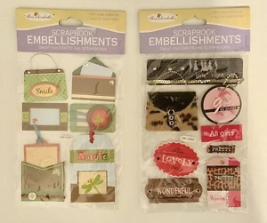 Menge 2 NEU Miss Elizabeth’s Sammelalbum Verzierungen Zubehör Kartenherstellung - Bild 1 von 2