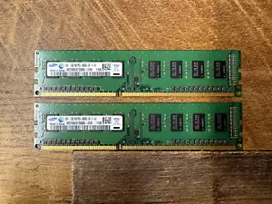 Samsung Memory 2GB (2x 1GB) Desktop 1RX8 PC3-10600U DDR3 RAM M378B2873FH0-CH9 - Picture 1 of 1