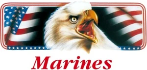 Aufkleber Marines Adler mit Flagge 170 x 90 mm Sticker Tattoo Auto - Bild 1 von 1