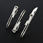 Mini Titanium Alloy Forceps Folding Knife Medical Edc Open Pocket Knife Keychain