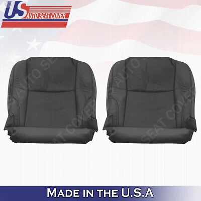 Se adapta a Lexus IS 250 350 2006 2007 conductor pasajero parte inferior cuero cubierta de asiento negro Foto 1 de 4