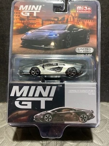 1/64 MINI GT LAMBORGHINI COUNTACH LPI 800-4 NEGRO COCHE DE PERSECUCIÓN MIJO EXCLUSIVOS RAW - Imagen 1 de 2